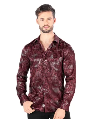 Camisa Casual Manga Larga Estampada para Hombre 'Montero' - ID: 0431